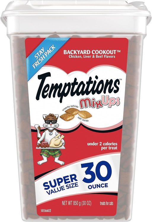 No. 9 - TEMPTATIONS MIXUPS Crunchy and Soft Cat Treats Backyard Cookout Flavor - 1