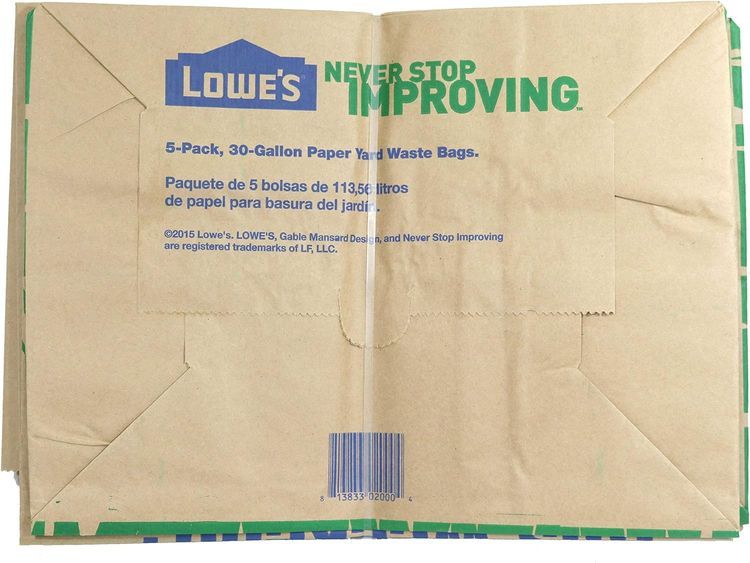 No. 5 - Lowe's 30 Gallon Yard Waste Bags - 4