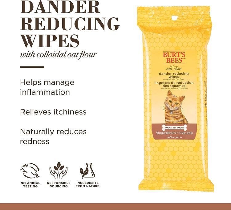 No. 6 - Burt's Bees Cat Dander Remover Wipes - 5