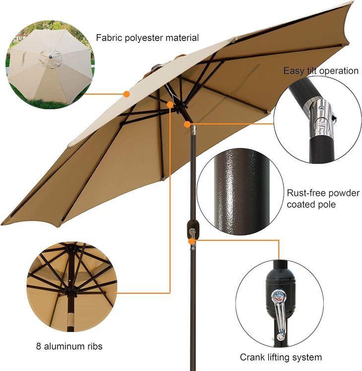 No. 1 - Blissun Patio Umbrella - 2