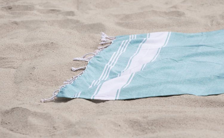 No. 1 - LANE LINEN 100% Cotton Beach Towel with Bag 2 Pack Towels - 5