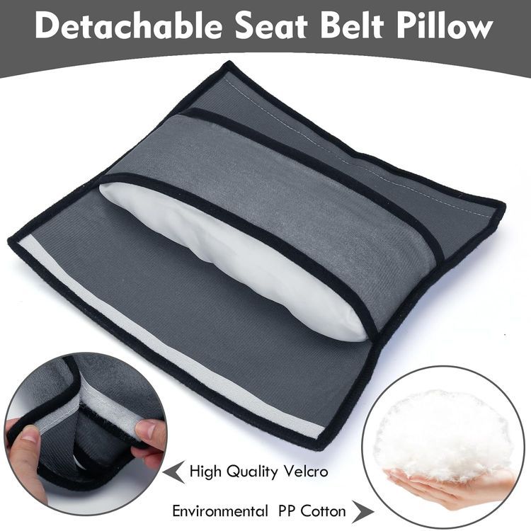 No. 6 - Seat Belt Adjuster and Seatbelt Pillow for Kids Travel - 4