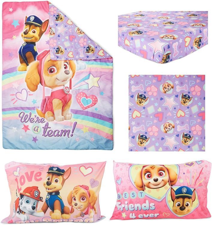 No. 10 - Paw Patrol Skye 4 Piece Toddler Bedding Set - 2