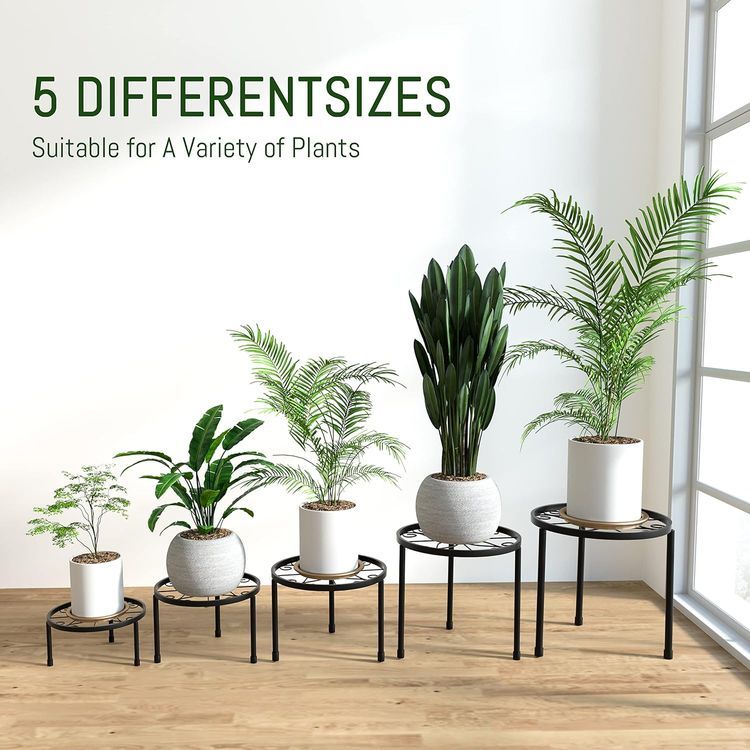 No. 2 - Metal Plant Stand Set - 4