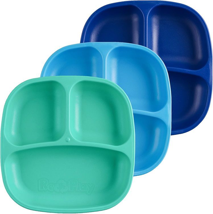 No. 3 - Re Play 7" Divided Toddler Plates - 1