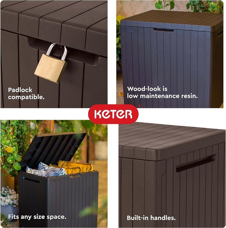 No. 3 - Keter City 30 Gallon Resin Deck Box - 5