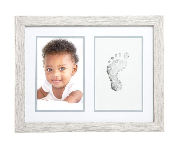 No. 9 - Kate & Milo Rustic Baby Footprint Photo Frame - 1