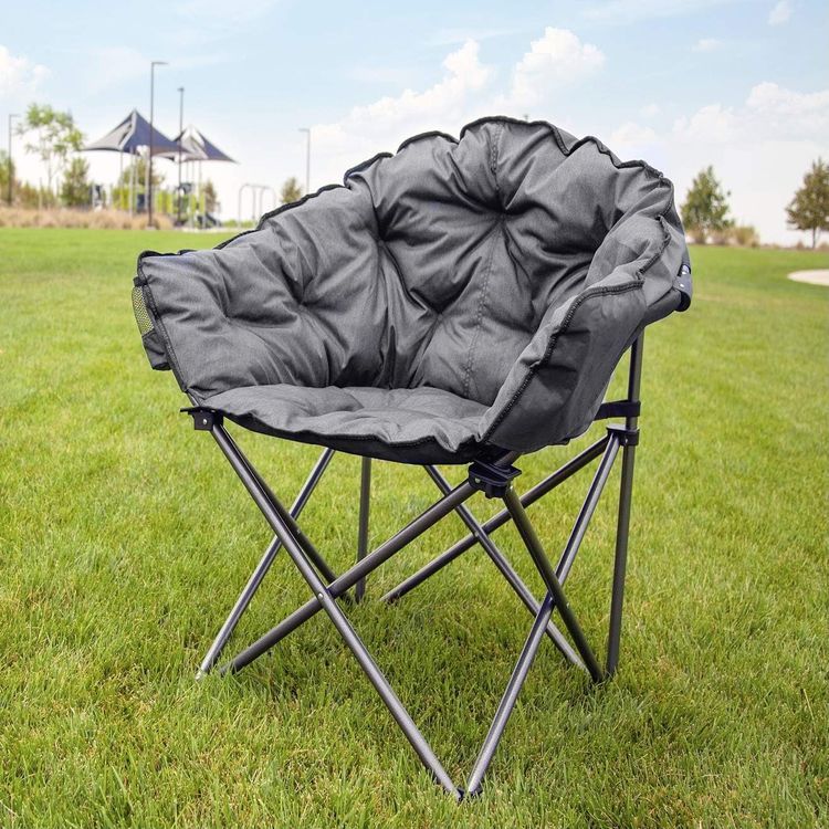 No. 5 - MacSports C932S-129 Padded Cushion Outdoor Folding Lounge Patio Club Chair - 2