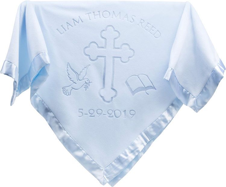 No. 4 - Fleece Christening Blanket - 3