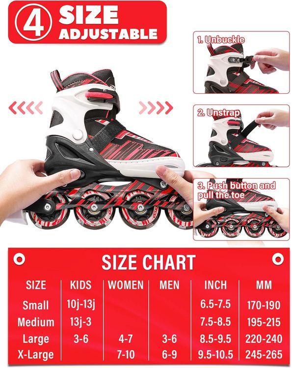 No. 4 - ECOO Adjustable Inline Skates - 2