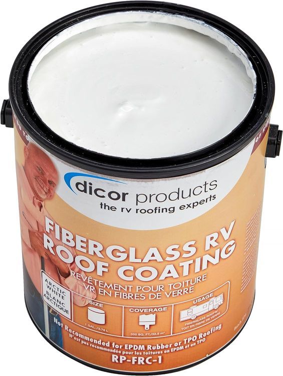 No. 10 - Dicor Fiberglass RV Roof Coating - 3