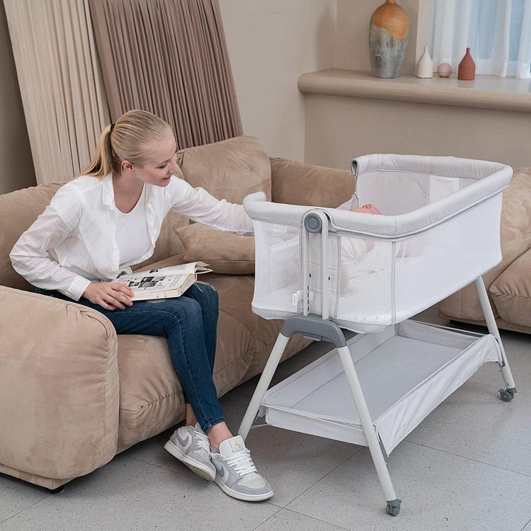 No. 5 - ANGELBLISS Baby Bassinet Bedside Sleeper - 3