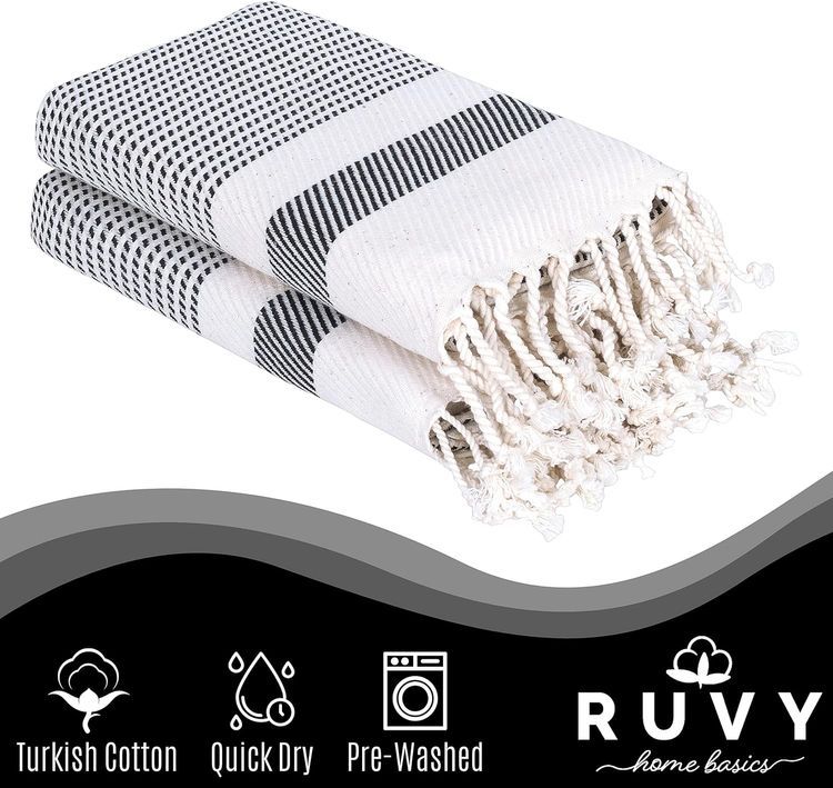 No. 4 - Ruvy Home Basics Turkish Hand Towels - 2