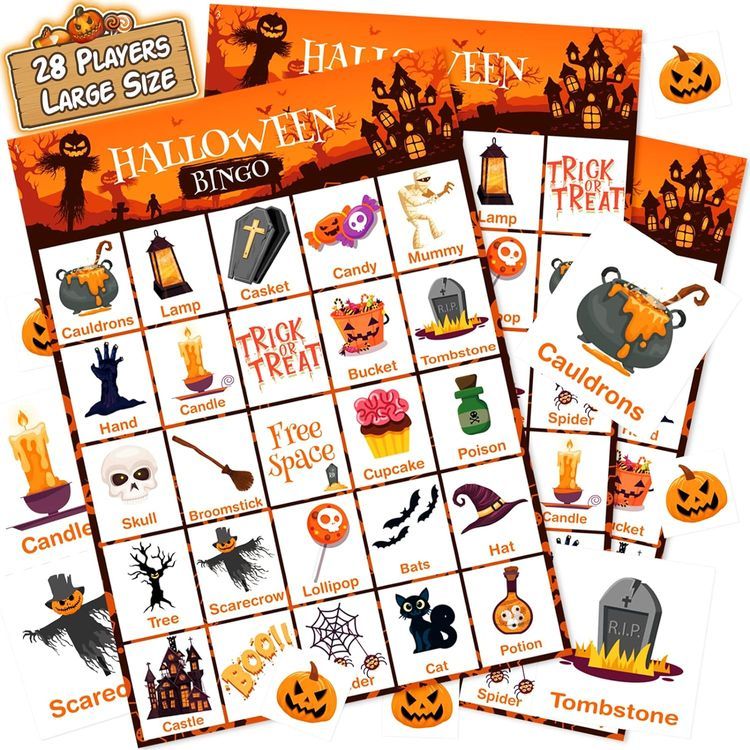 No. 4 - Halloween Bingo Cards Set - 1