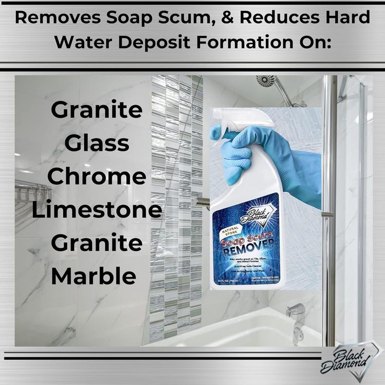 No. 7 - Black Diamond Stoneworks Natural Stone Shower Soap Scum Remover - 3