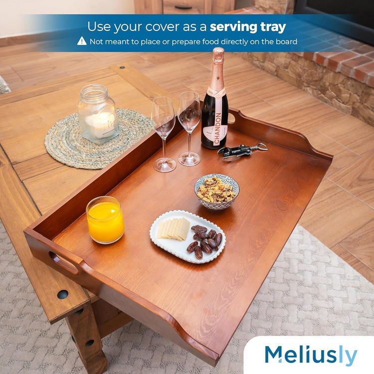 No. 2 - Meliusly Solid Wood Stove Top Cover Board - 5