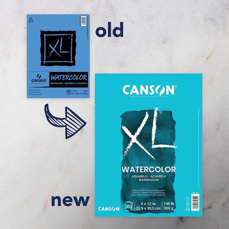 No. 1 - Canson XL Series Watercolor Textured Paper Pad - 2