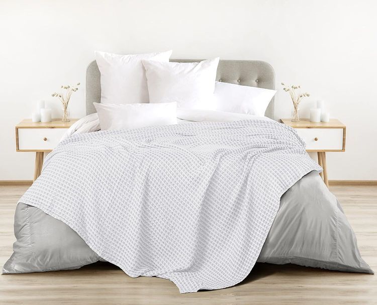 No. 8 - Utopia Bedding Cotton Waffle Blanket - 2