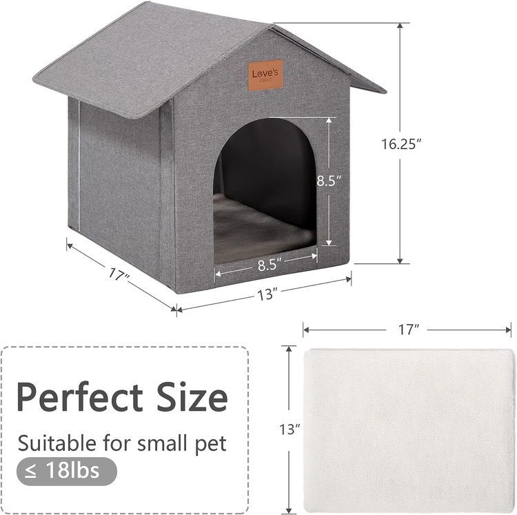 No. 4 - Love's cabin Outdoor Cat House - 4