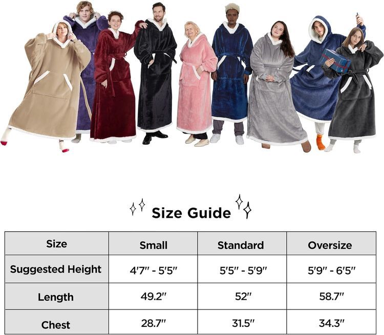 No. 3 - Bedsure Wearable Blanket Hoodie Women - 5