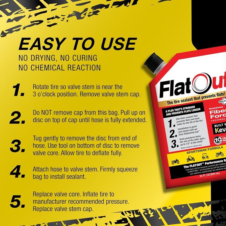 No. 6 - FlatOut Tire Sealant Sportsman Formula - 5