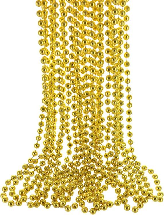 No. 9 - Metallic Gold Bead Necklaces - 1