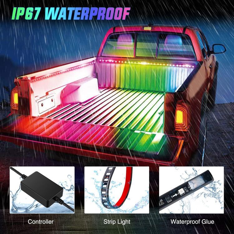 No. 3 - Nilight Truck Bed Light Strip RGB-IC LED Lights - 5