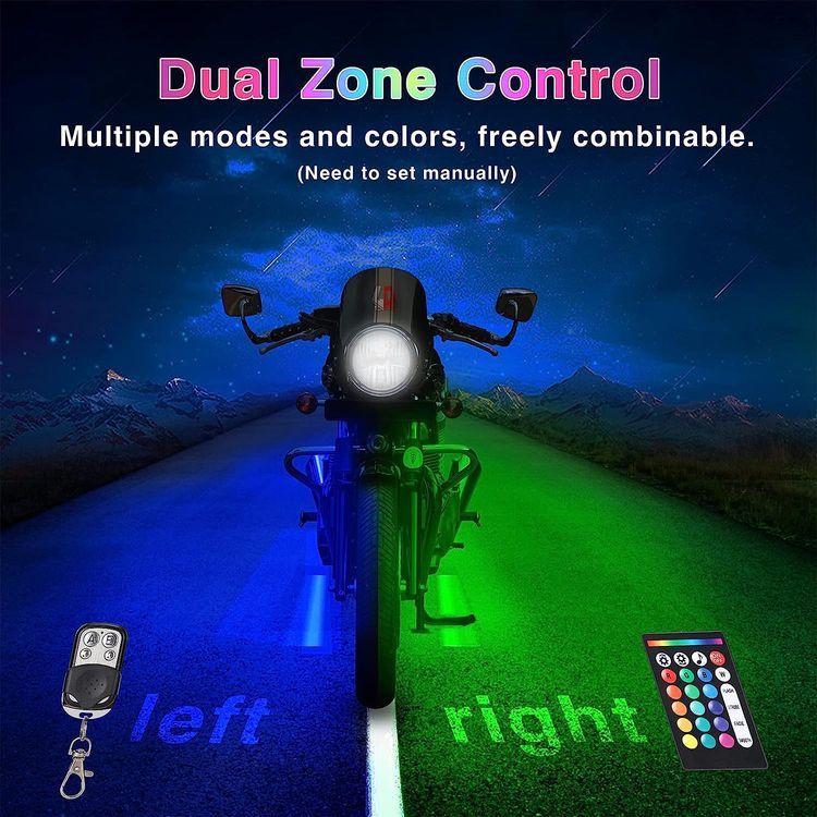 No. 8 - LD DARKEAGLE Motorcycle Underglow LED Light Kit - 4