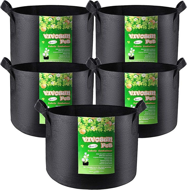 No. 1 - VIVOSUN 5-Pack 5 Gallon Grow Bags - 1