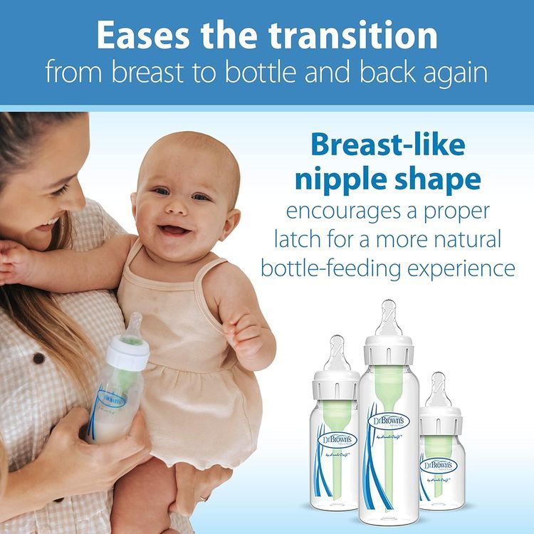 No. 1 - Dr. Brown’s Natural Flow Level 2 Narrow Baby Bottle Silicone Nipple - 3