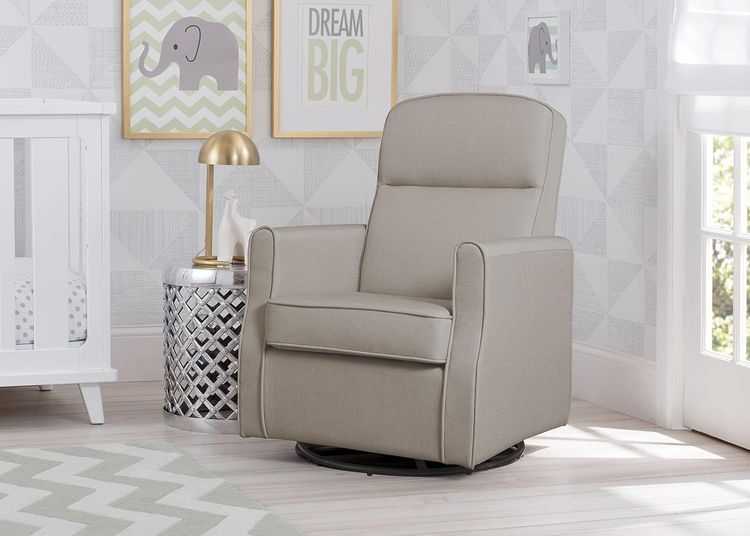 No. 5 - Blair Slim Nursery Glider Swivel Rocker Chair - 3