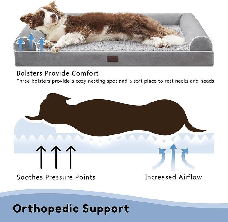 No. 8 - WESTERN HOME Orthopedic Dog Bed - 2