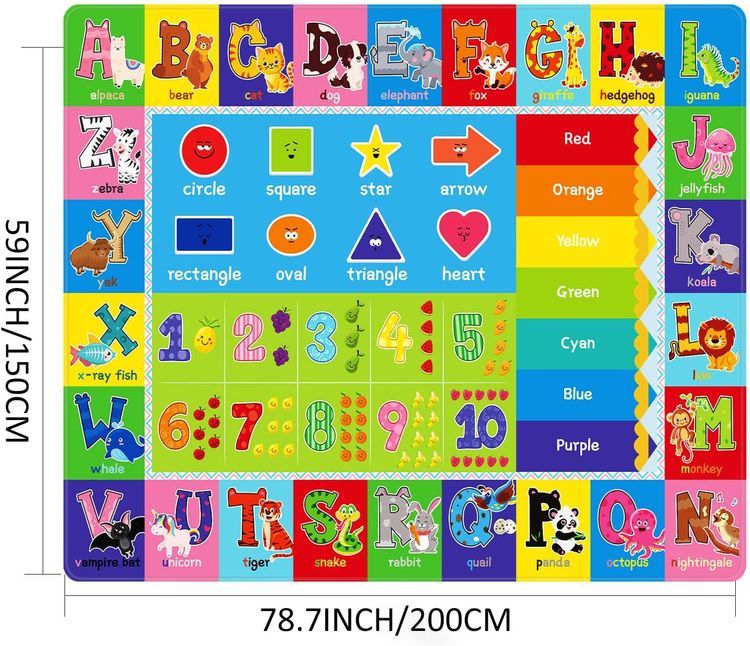 No. 5 - Kentaly Baby Play Mat Kids Rug - 3