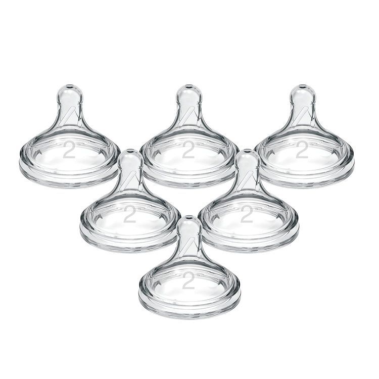 No. 10 - Dr. Brown's Natural Flow Level 2 Wide-Neck Baby Bottle Silicone Nipple - 1