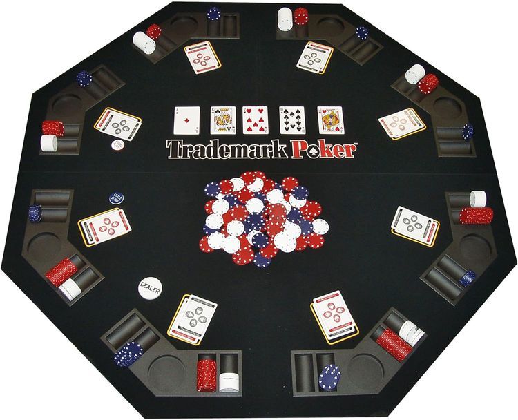 No. 7 - Trademark Poker Texas Traveller Table Top & Chip Travel Set - 1