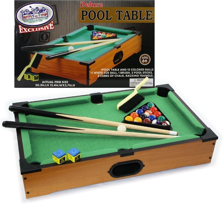 No. 10 - Matty's Toy Stop Deluxe 20" Table Top Pool Table - 1