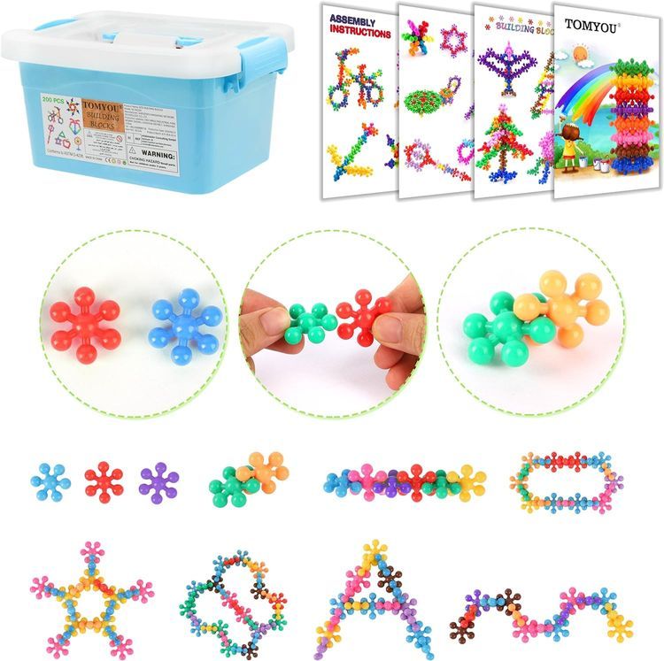 No. 1 - TOMYOU 200 Pieces Building Blocks - 3