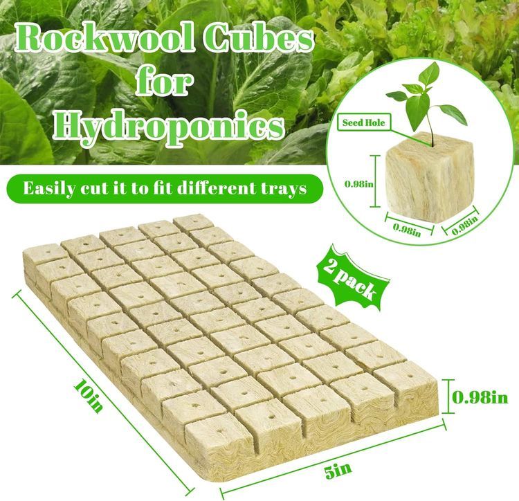 No. 2 - Legigo 1" Rockwool Grow Cubes Starter Plugs - 2