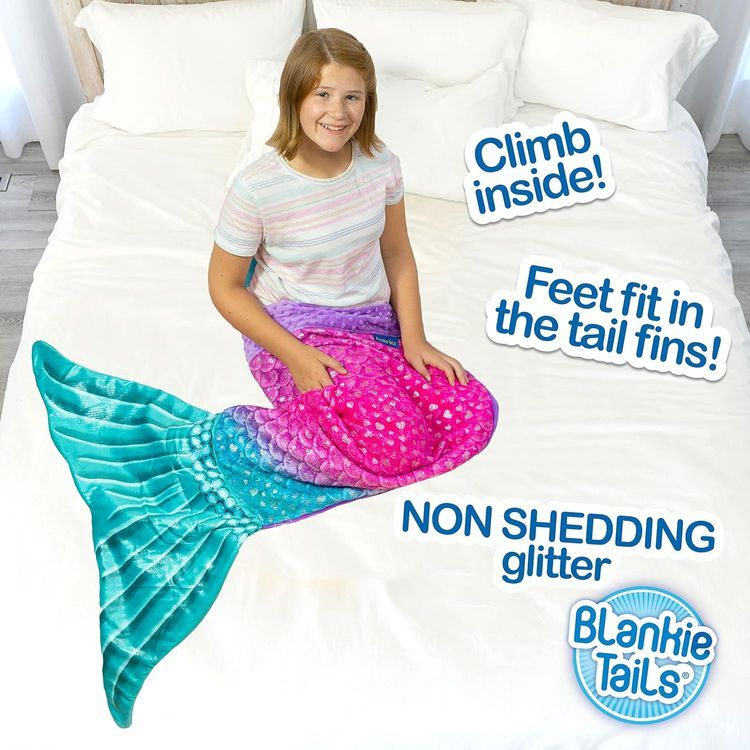 No. 9 - Double Sided Mermaid Tail Blanket - 3