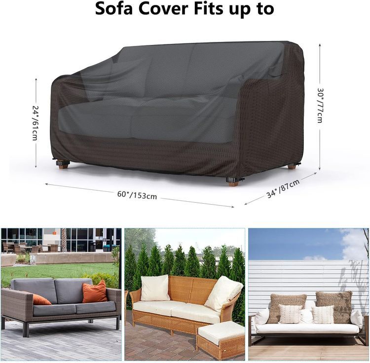 No. 2 - Mrrihand Patio Sofa Cover - 2