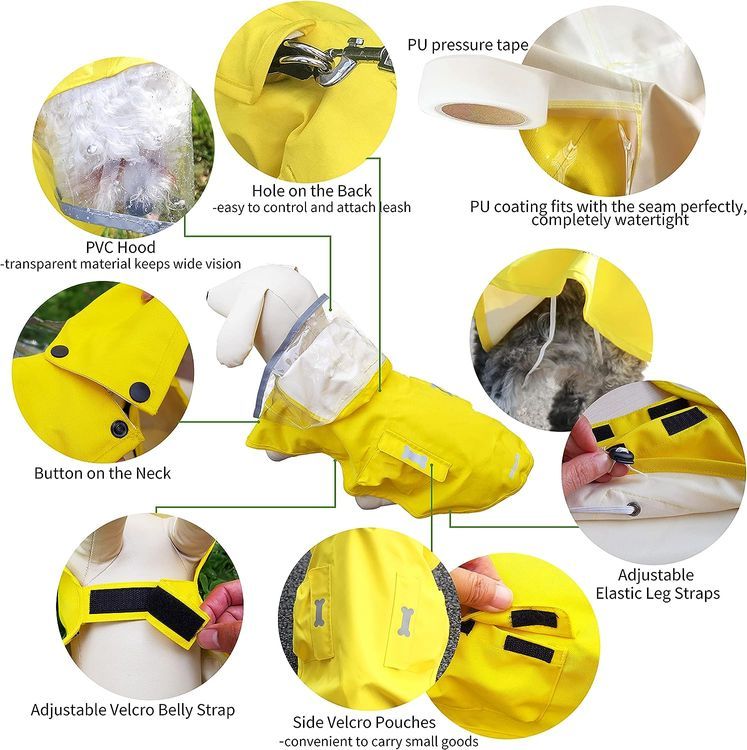 No. 5 - Waterproof Dog Raincoat - 3