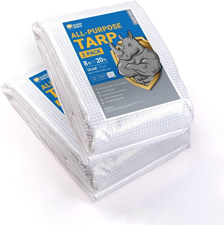 No. 2 - Guard Shield Clear White Tarp Heavy Duty - 1