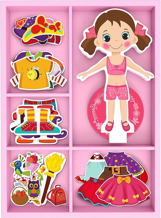 No. 5 - TOYSTER'S Magnetic Dress-Up Dolls Toy - 1