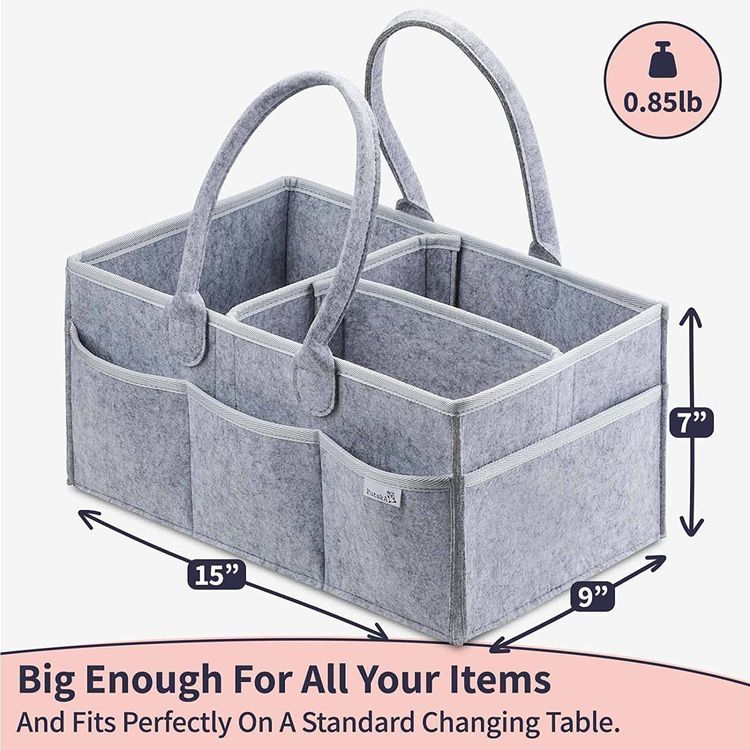 No. 2 - Putska Baby Diaper Caddy Organizer - 3