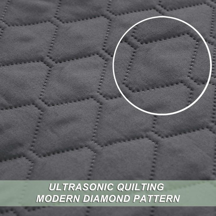 No. 2 - Exclusivo Mezcla Ultrasonic Reversible Full Queen Quilt Bedding Set - 4