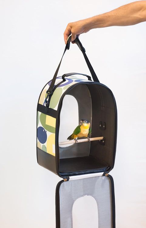 No. 9 - Prevue Pet Products Soft Sided Bird Travel Carrier with Perch Large - 2