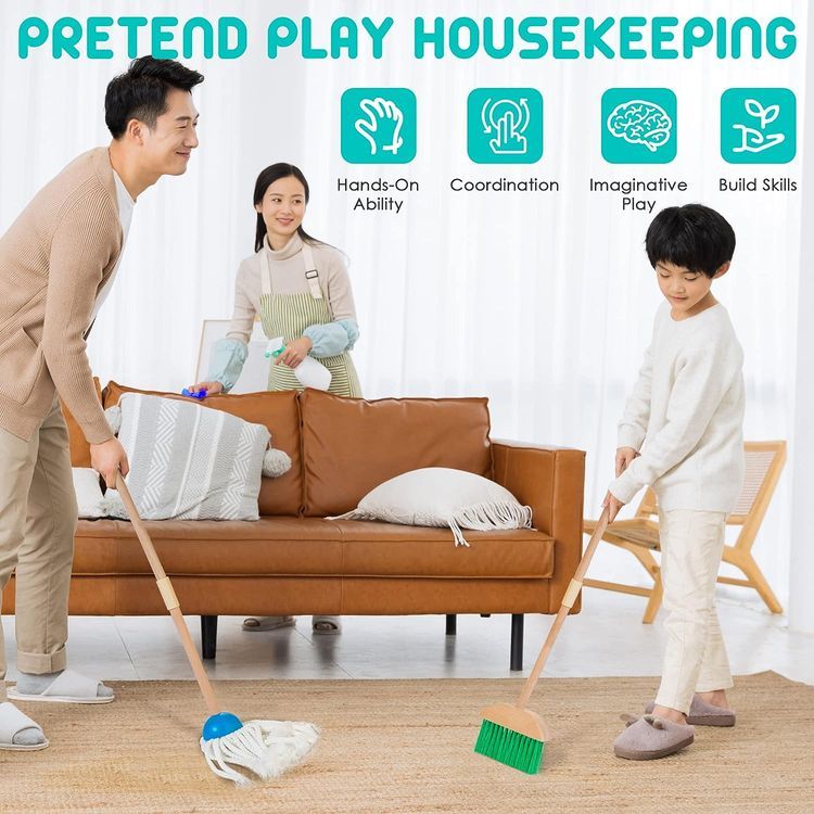 No. 5 - HELLOWOOD Kids Cleaning Set - 5