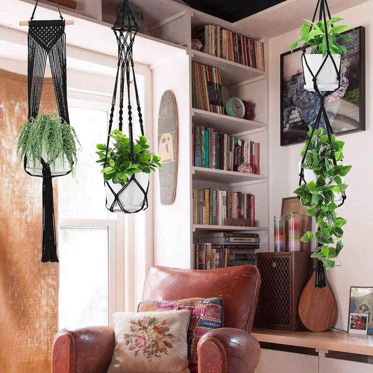 No. 6 - SFENNGPET Macrame Plant Hangers - 5