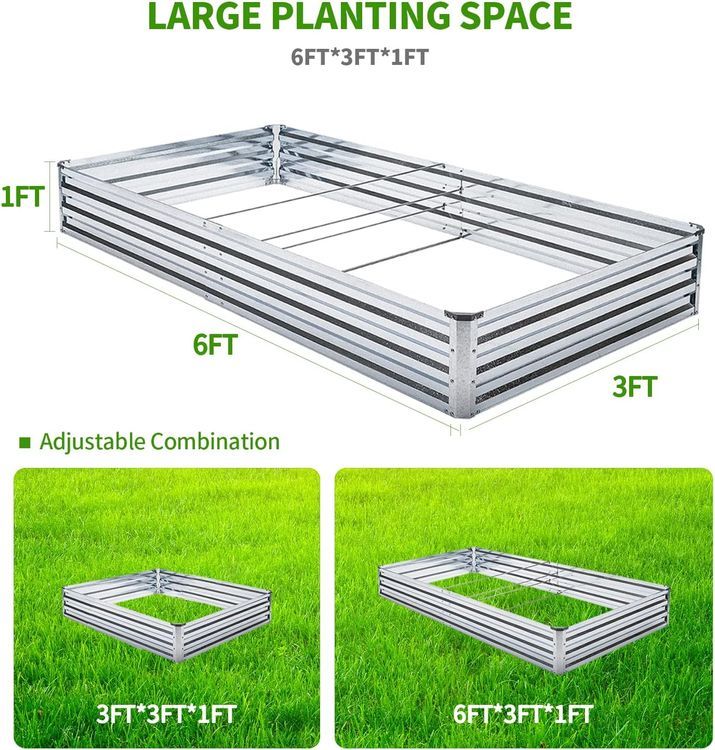 No. 5 - Veezyo Galvanized Raised Garden Bed Kit - 2