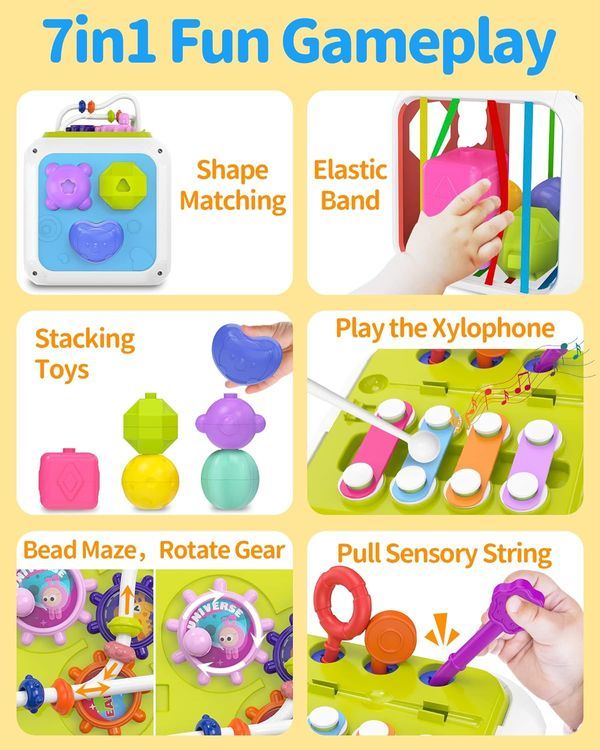 No. 8 - kecristv 7-in-1 Baby Montessori Toys - 3